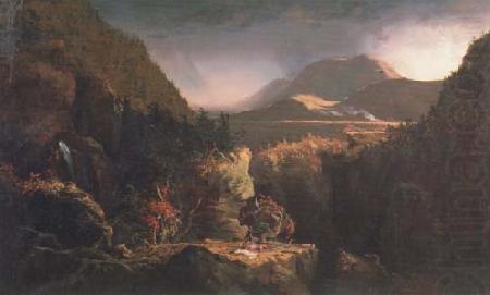 Thomas Cole Landscape with Figures A Scene from The Last of the Mohicans (mk13) china oil painting image